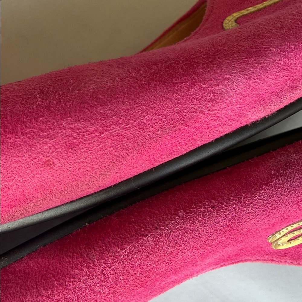 Kate Spade “yes please” Pink gold Ballet Flats size 8.5 women’s - Picture 5 of 14